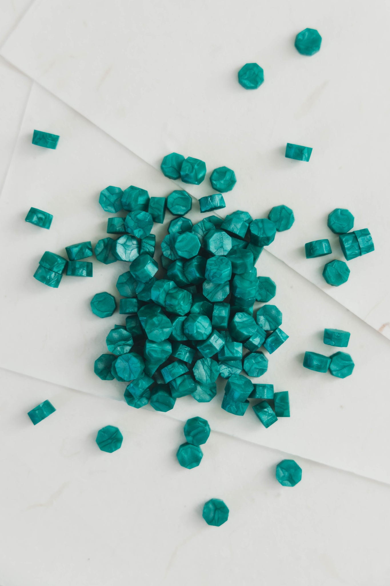 Emerald Wax Seal Beads