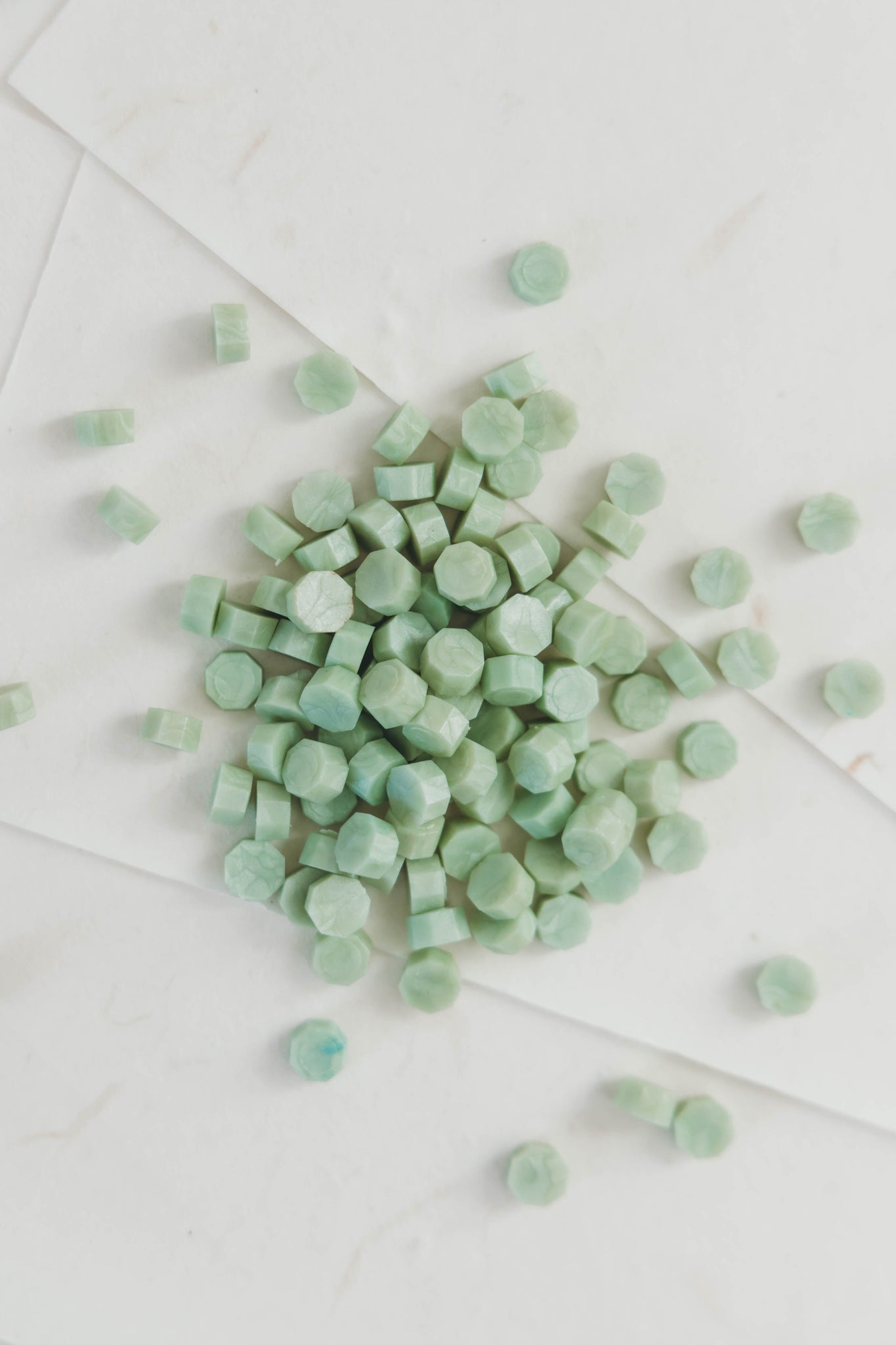 Spring Green Wax Seal Beads