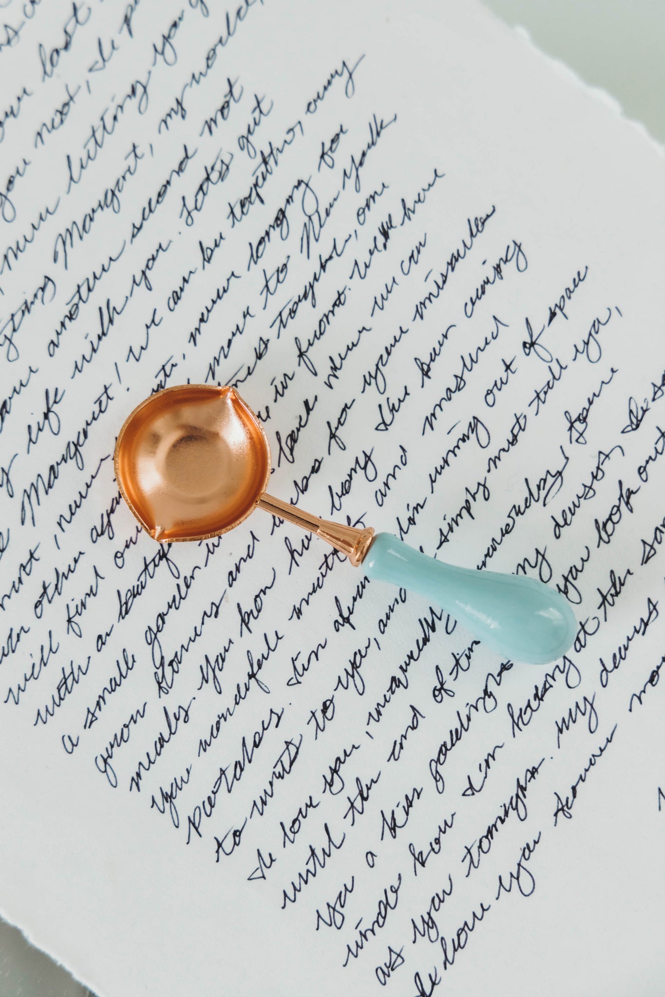 Wax Melting Spoon - Powder Blue