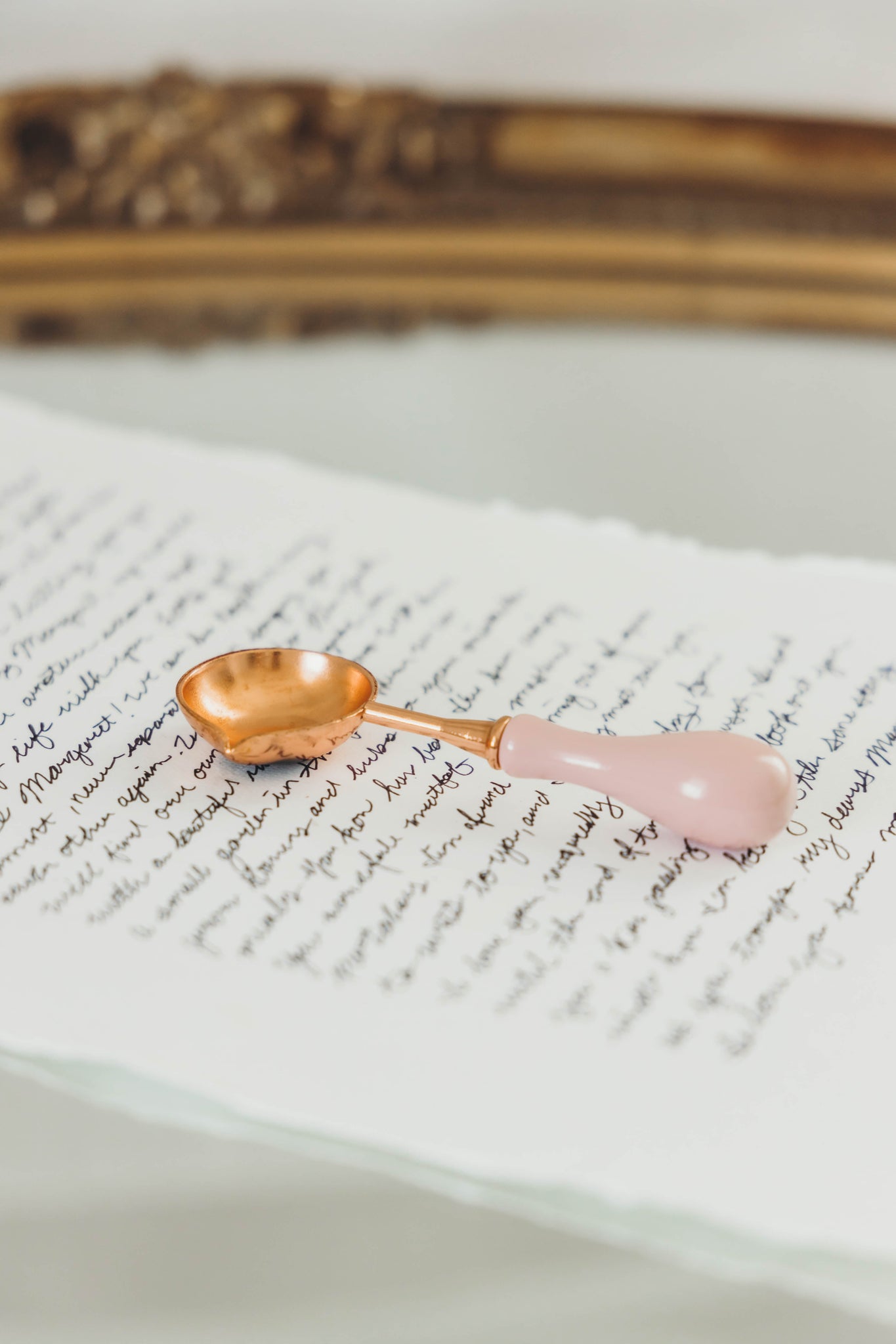 Wax Melting Spoon - Baby Pink