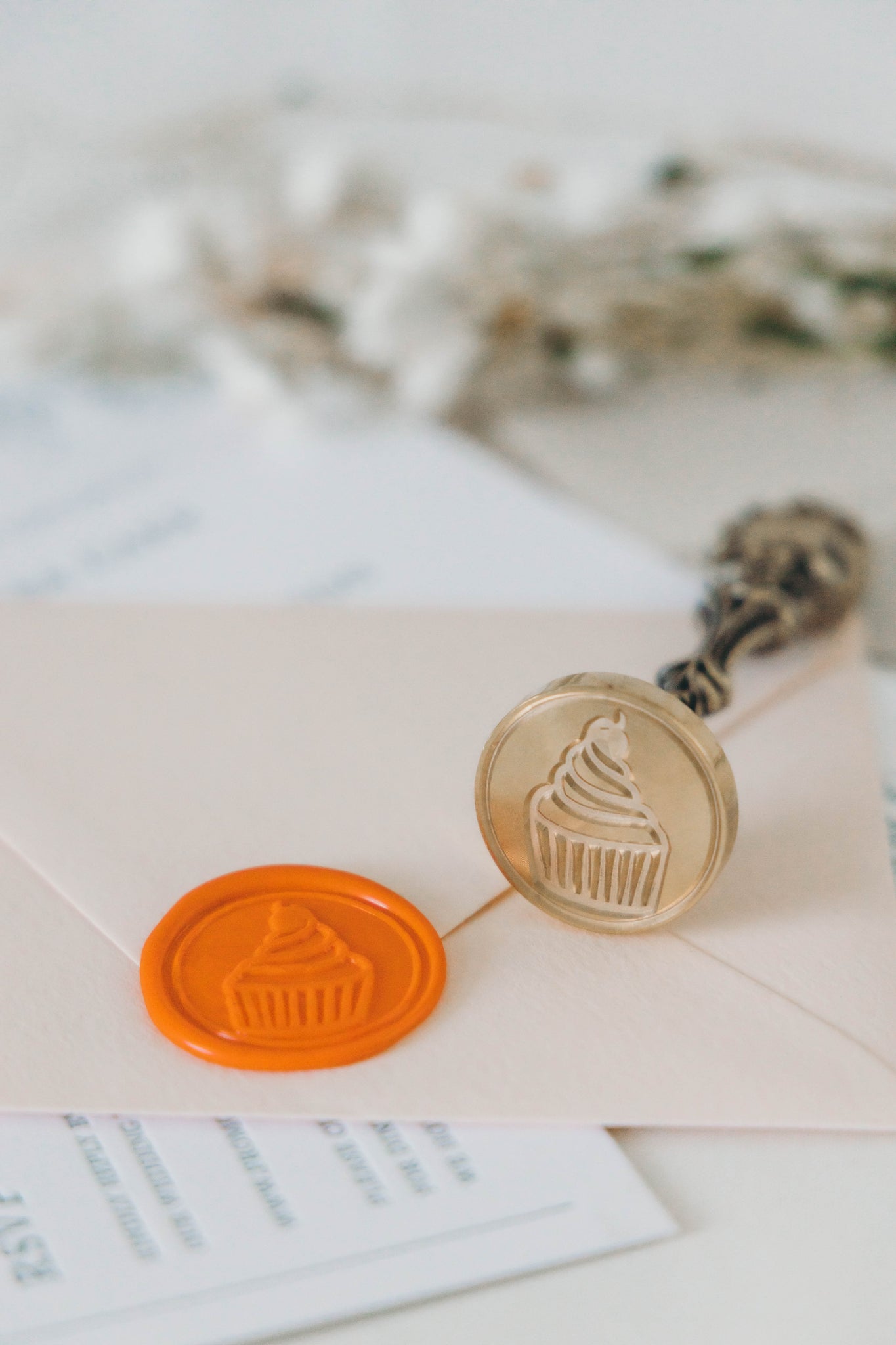 Cupcake Wax Stamp